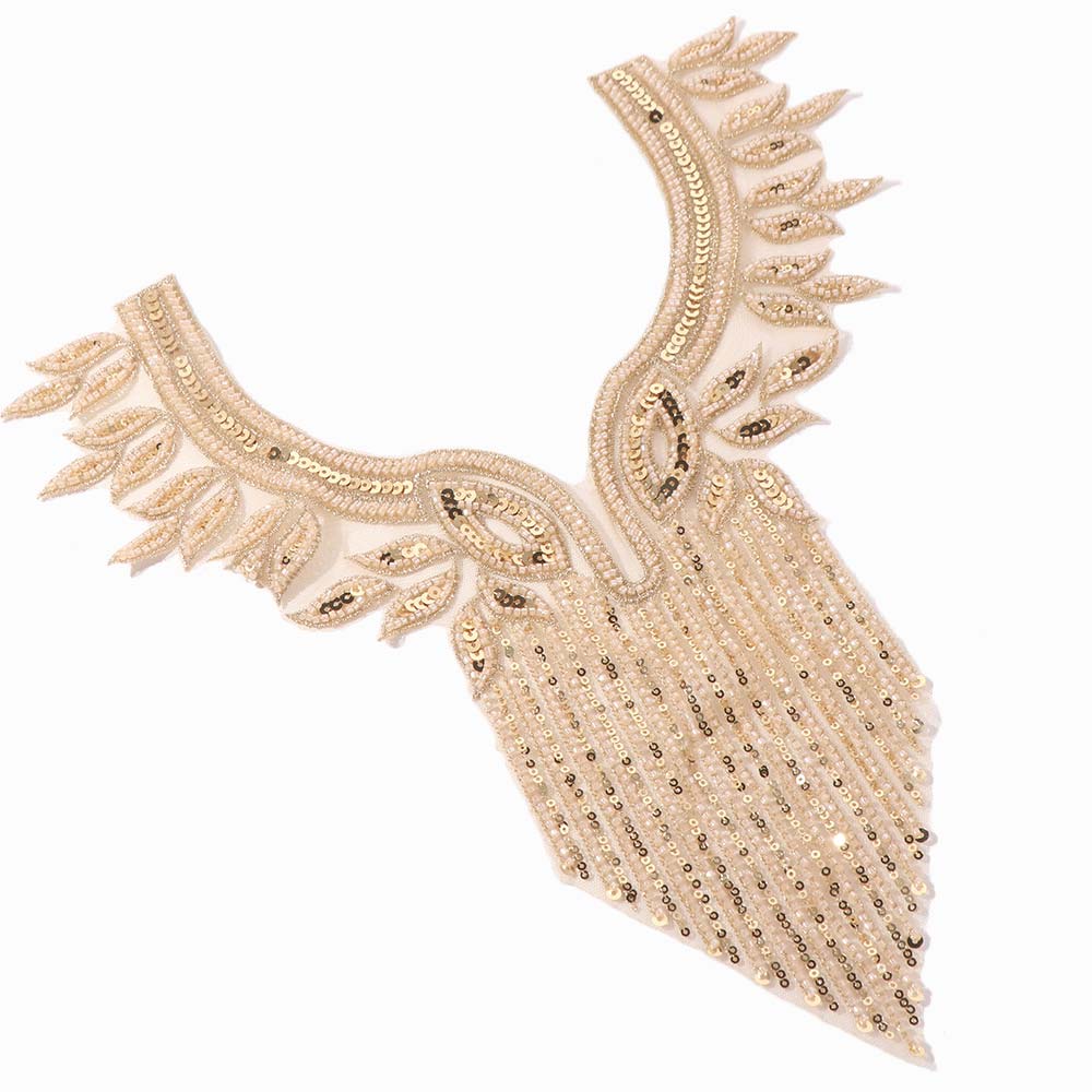 Fashion Embroidery Applique Luxury Clothing Applique Dress Decorations Applique Patches  Apparel
