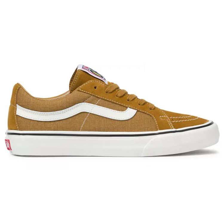 Vans Sk8-Low Reissue SF Salt Wash - Golden Brown Unisex Sneakers Marshmallow VN0A4UWIA0T