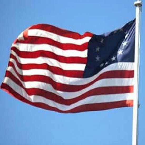 Embroidered Betsy Ross American US Flag 3x5 Outdoor-Made In USA 13 Star Colonies Flag Heavy Duty Durable Nylon US 13 Stars Flag Oxford Cloth Double