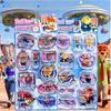 New Zootopia 3D Shake Stickers Diy Nick Notebook Album Diary Handbook Decorations Cute Judy Anime Stationery For School Students