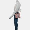 [Pre-Owned] Anya Mini Pink Coated Canvas Monogram Print Tote Bag Shoulder Bag Crossbody Bag Gold Hardware Detachable Strap - Very Good #1I289XC