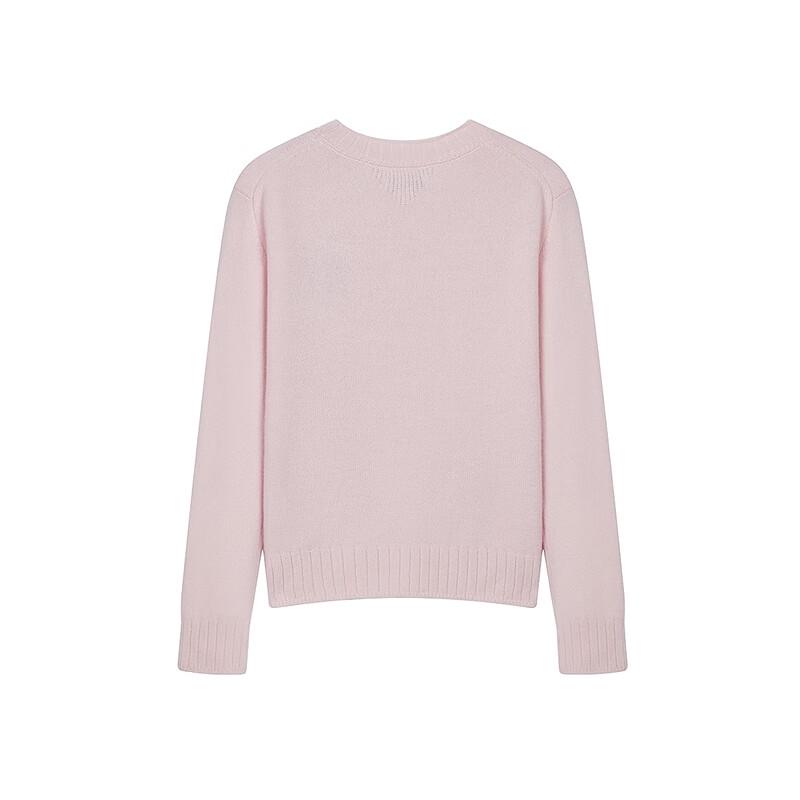 Женский вязаный свитер Teenie Weenie с вышивкой и круглым вырезом