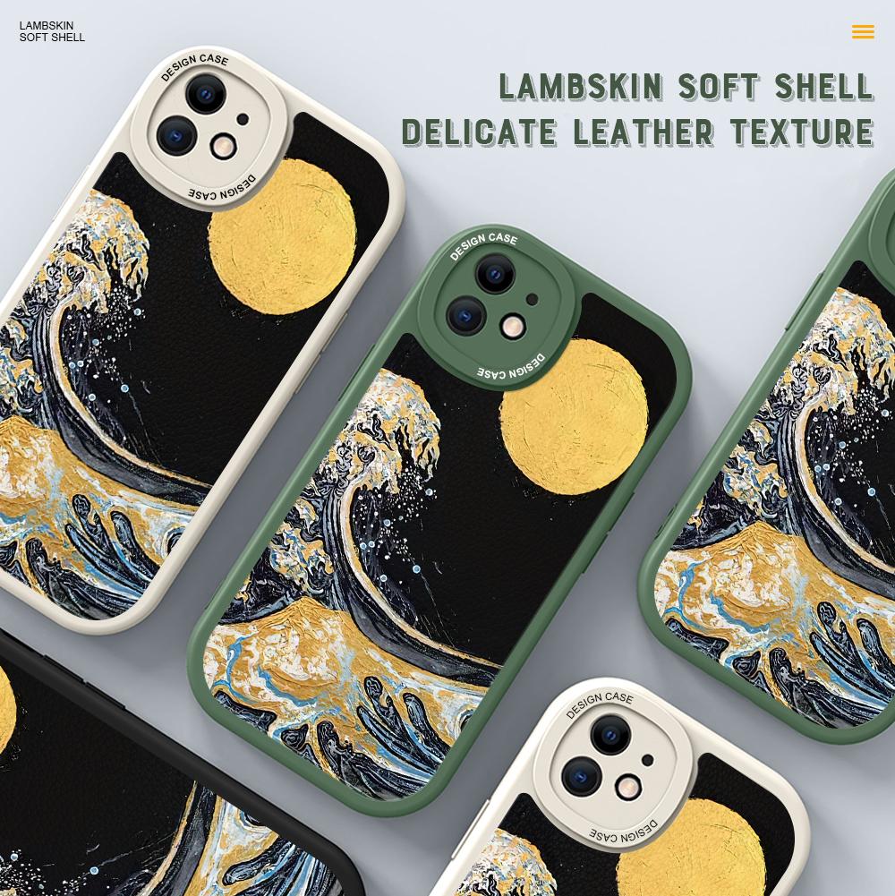 Модный чехол из искусственной кожи для Vivo V23E Y15 Y91 Y51 OPPO A9 Reno8 6 Realme 10 Pro C21 C12 C15 C35 Huawei Nova 7i P30 Lite Infinix Hot 10S, чехол для телефона