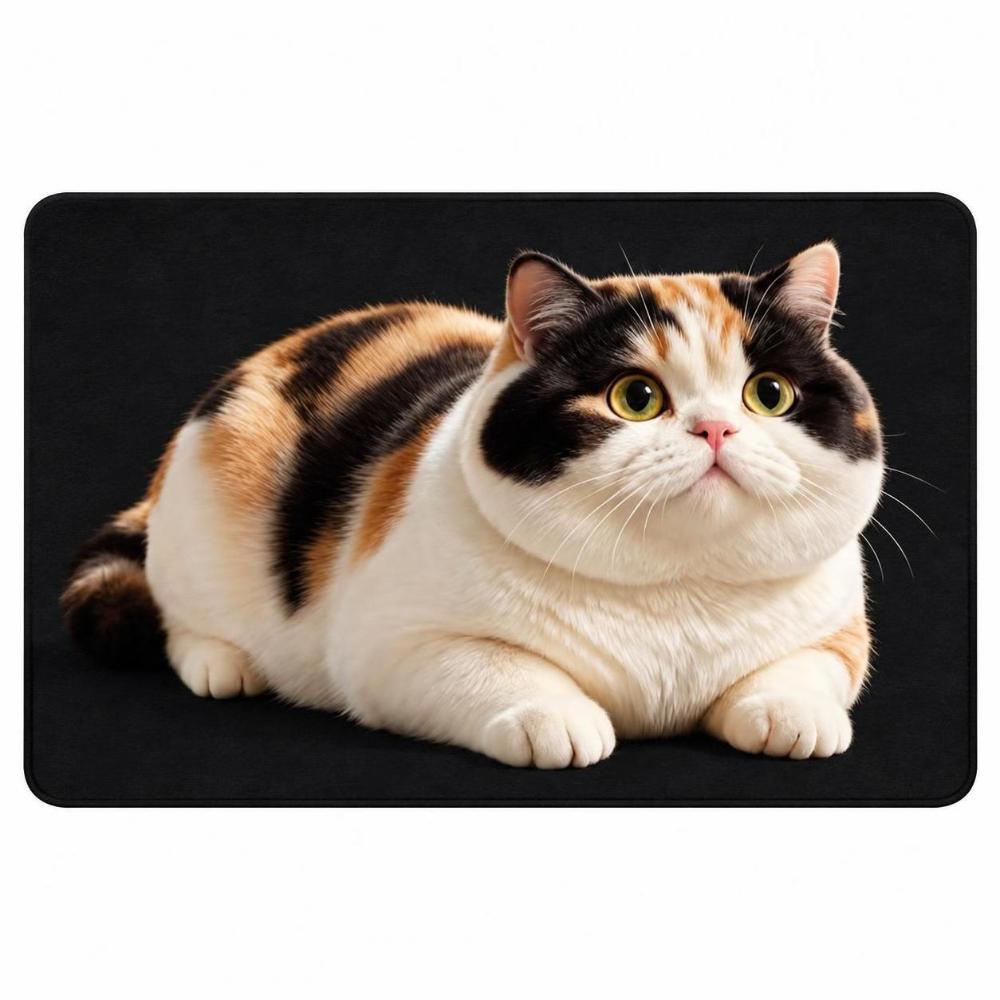Non-Slip Cat  Area Rug Diatomaceous Earth Cartoon Carpet Soft Home Decor Carpet  Living Rooms