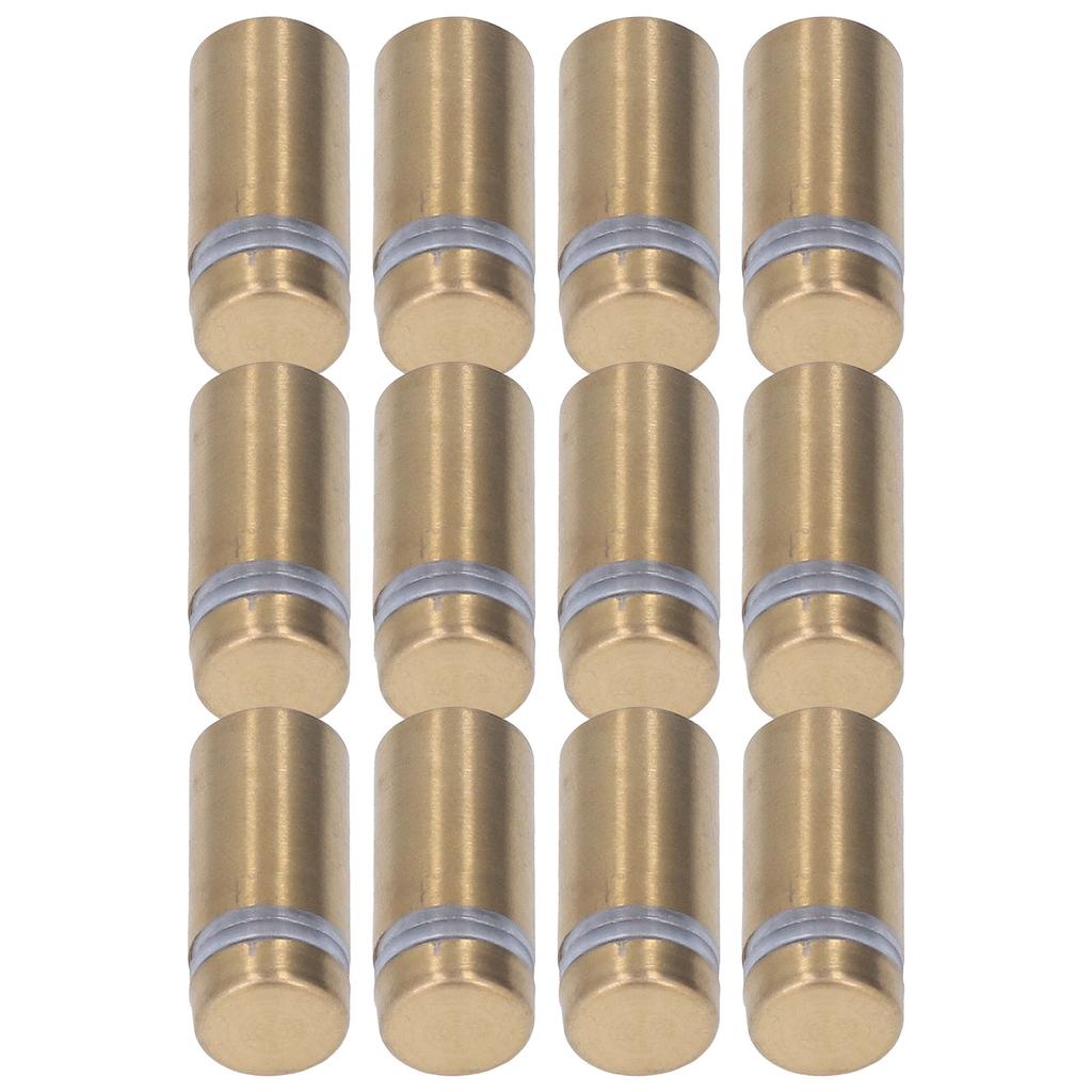 12Pcs Stainless Steel Standoff Screws Wall Sign Advertising Nails Hardware for Acrylic 12x25mm