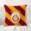 Наволочка с логотипом клуба G-Galatasarays Натуральный лен Органическая ткань Двусторонняя печать Дышащая Идеально для домашнего декора