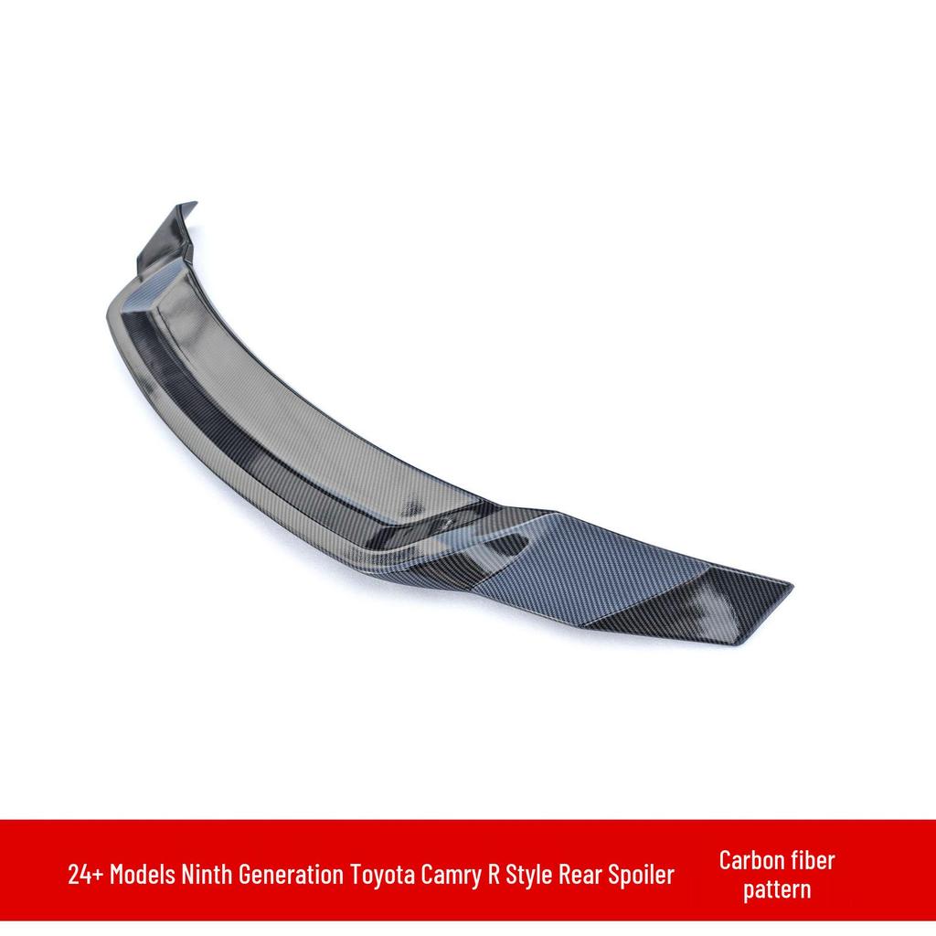 2024 Camry 9th Gen R-style JDM Rear Spoiler: No-Drill Large Wing & Stabilizer Rear Diffuser