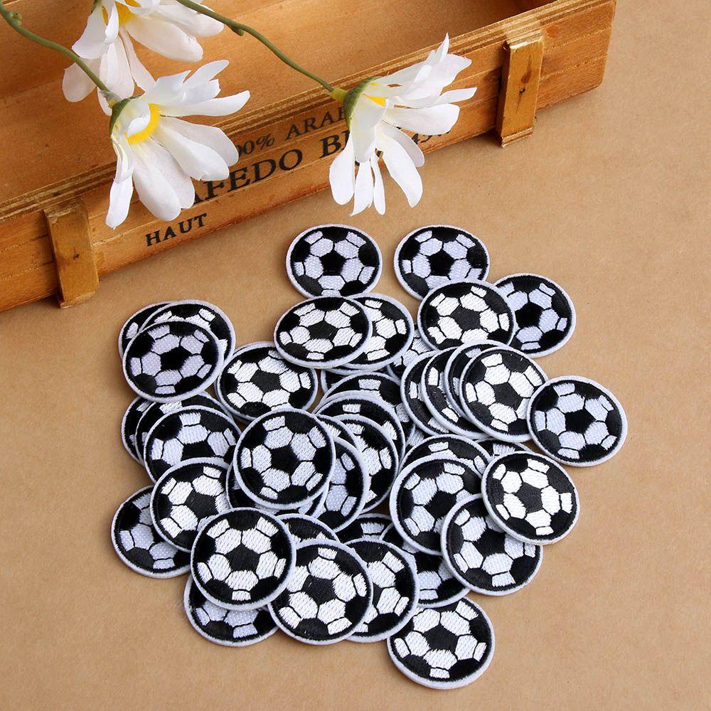 10pcs/lot Hot Clothes Garment Supplier Iron On Stickers Football Patches Embrioidered Appliques