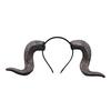 Goat Horn Headband Gothic Devil Horns Hair Hoop Halloween Dress Up Hair Accessories for Halloween Party Cosplay Events