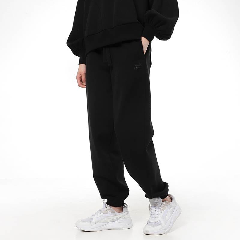 Puma Женские вязаные спортивные штаны черные с умеренной манжетой 531442-01