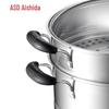 ASD 304 Stainless Steel 2-Layer Steamer Pot