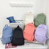 2023 Winter Women's Solid Color Casual Backpack - Large Capacity, Simple Design, Ideal for School and Travel