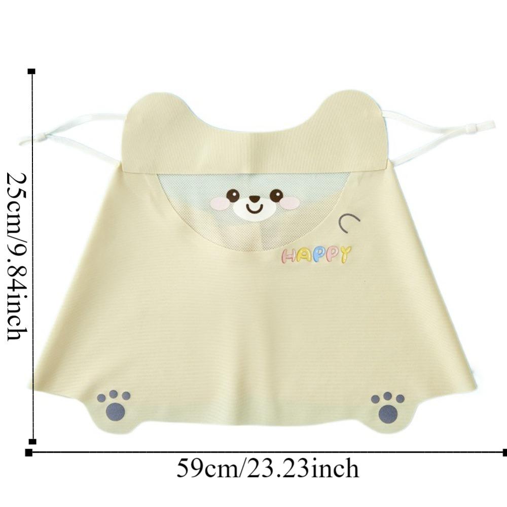 Cartoon Bear Sunscreen Face Veil UV Protection Neckline Face Cover Child Ice Silk Face Mask  Sports
