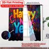 Современные Плоскопечатные Занавески Newyearjoy Прочные Полиэстеровые Подарки Идеальны для Гостиной Дома Светофильтрующий Комплект из 2 штук Отличный Декор