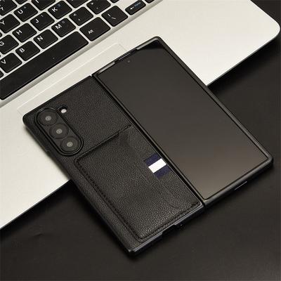 Для Samsung Galaxy Z Fold 6 чехол вставка карты мягкий кожаный устойчивый к царапинам чехол для телефона Galaxy Z Fold 5 4 3 5G складной чехол
