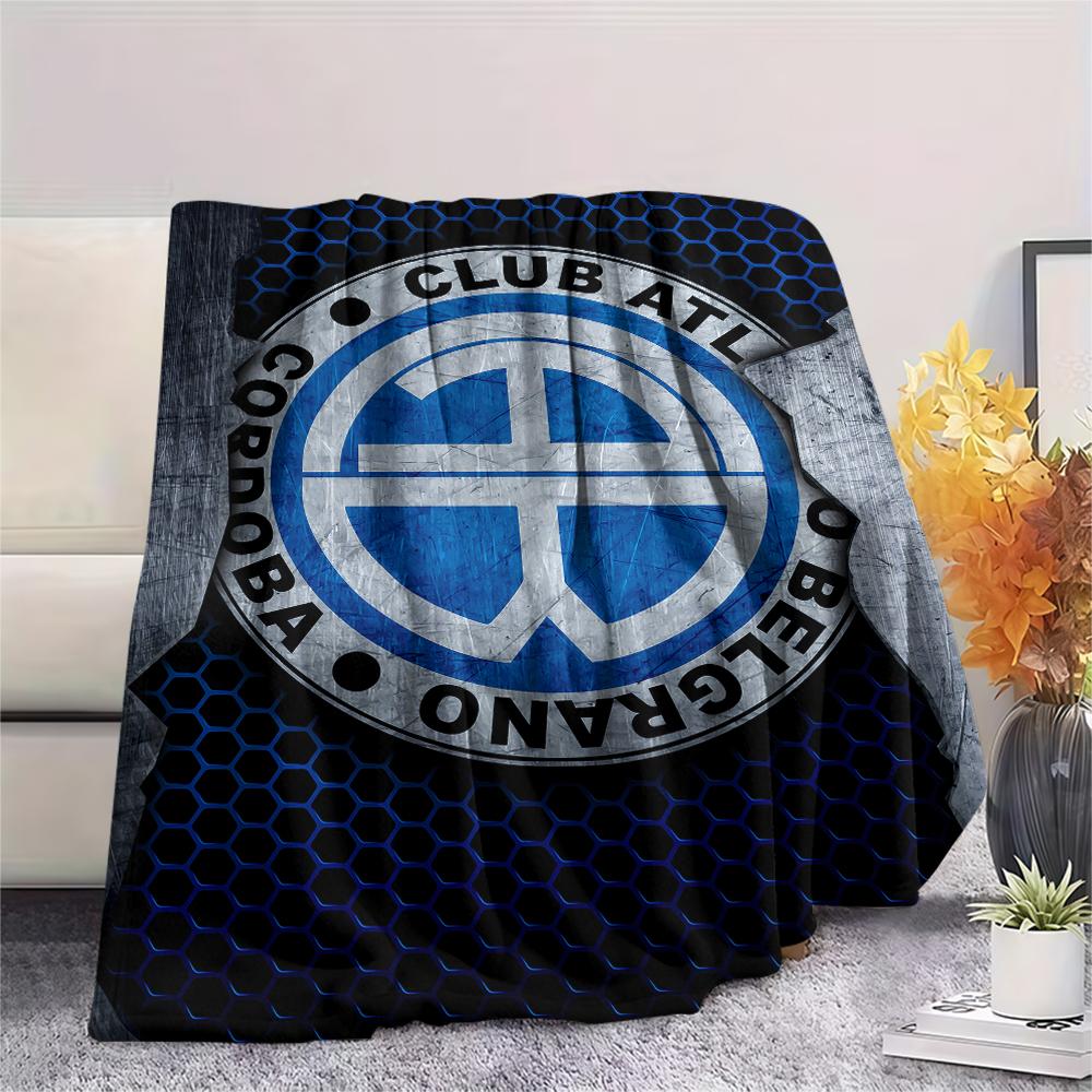 FootBall Club Print Flannel Blanket,High quality Comfortable for All Seasons,Home Decor,Warmth and Comfort,Perfect for Christmas Gifts