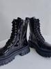 Короткие женские ботинки Combat Boots в стиле панк, водонепроницаемые женские ботинки на шнурках, байкерские ботинки New Rock In Y2k