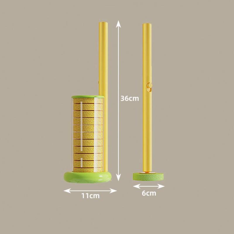 Disposable Toilet Brush Kit with Removable Heads for Bathroom Germ-Free and Efficient Strain-Free Cleaning