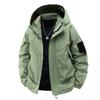 Solid Color Jacket Men's Spring and Autumn Loose Trend Sports Outdoor Waterproof Casual Hooded Jacket Jacket