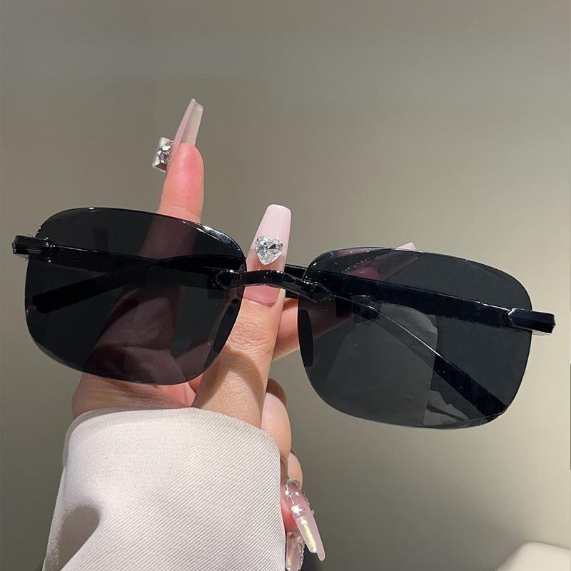 Солнцезащитные очки для мужчин Высококлассные и модные солнцезащитные очки с защитой от УФ-лучей Бескаркасные и с отделкой для женщин Солнцезащитные очки