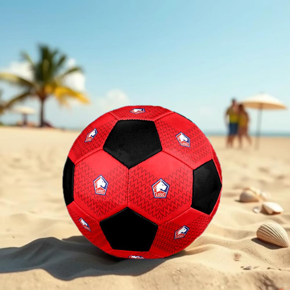 LOSC Lille Soccer Ball Colorful All Ages Machine Stitched PVC Competition Ready Durable High-Bounce.SIZE5