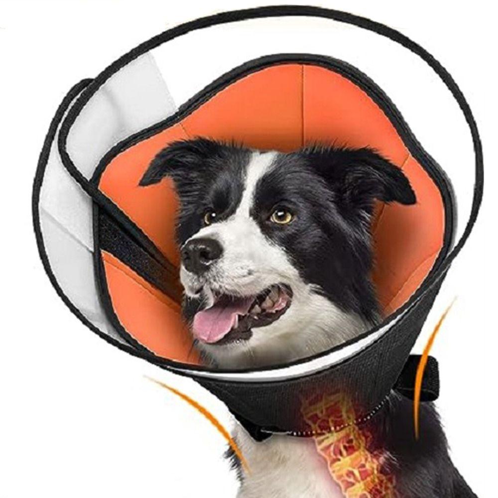 Soft Dog Cone Breathable Elizabethan Collar Upgraded Neck Protective Circle Pets