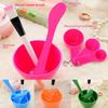 DIY Beauty Set, Plastic Mask Bowl Four-piece Set 4 In 1 Makeup and Beauty Mask Tool Set