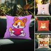 Милый мультяшный пес Арт Комбинация Наволочка с принтом Наволочка для гостиной Диван Подушка Чехол и Декор для спальни