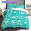 Larva Pattern Bedding Quilt Set  Home Decoration  Gift (1 * duvet cover + 2 * pillowcase  without core)