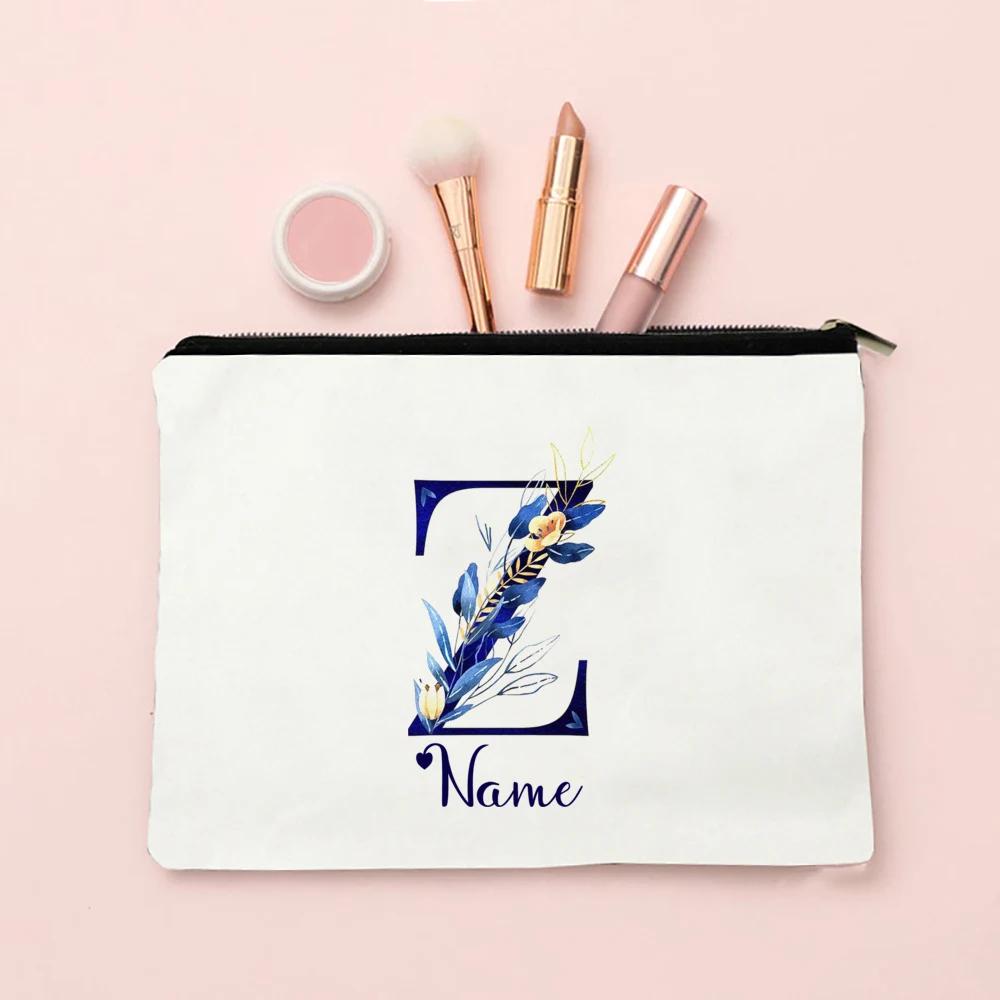 Makeup Bag Personalized Bridesmaid Wedding Makeup Box Gift Female Organizer Travel Toilet Wash Wallet