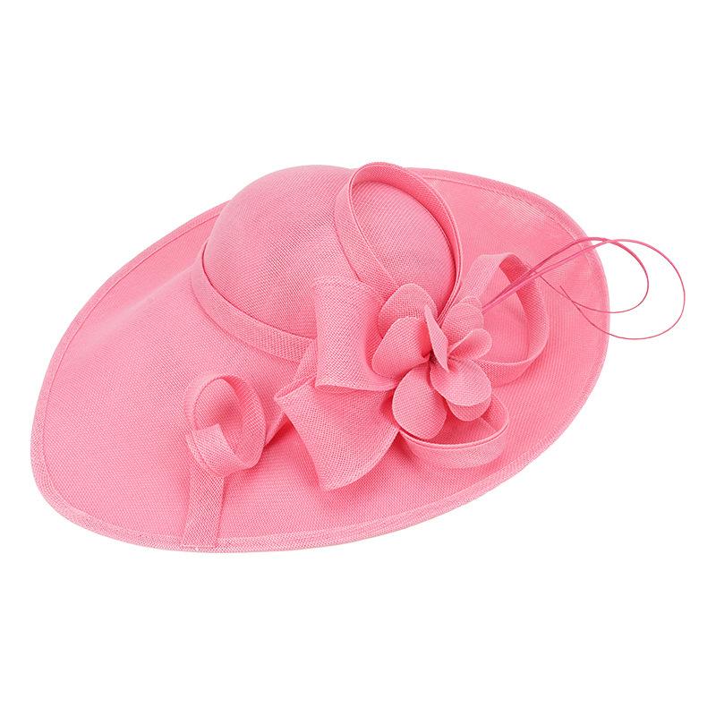 New summer imitation hemp British style top hat children elegant banquet retro headdress