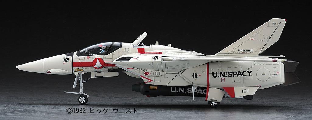Hasegawa Пластиковая модель Super Dimension Fortress Macross Valkyrie Vermilion Platoon MC02 VF-1J/A 1/48