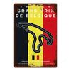 Винтажный гоночный трек металлический плакат F1 соревнования алюминиевая табличка металлическая пластина для Man Cave Bar Garage Club домашний декор стены