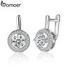 Round Shape Shine Cubic Zirconia Full Of Love Dangle Earrings For Women Fashion Jewelry