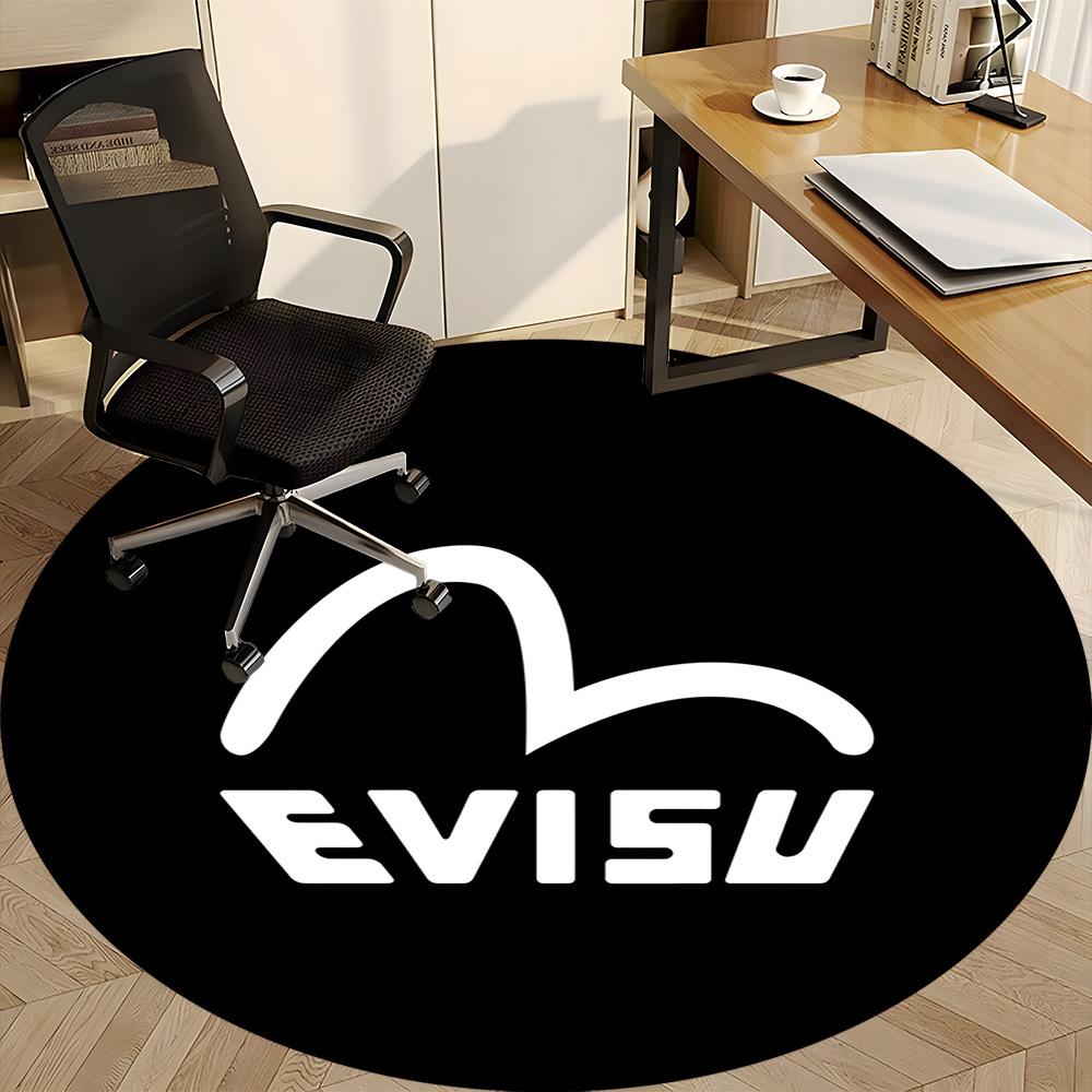 1 шт. Круглый ковер Evisu Wave для офиса, под офисные стулья, спальни, гостиной, домашний декор a0926121