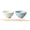 Aito Aito Seisakusho Tableware Set Rice Bowl and Rice Bowl Pair Set 12cm Diameter Comes with Wooden Chopsticks Dull Mino Ware Made In Japan 113510