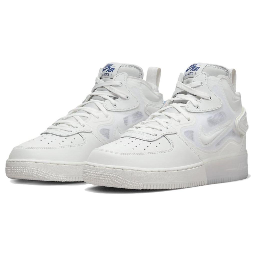 Nike Air Force 1 Mid React Summit White Men Sneakers Grey-Fog Barely-Grape DQ1872-101