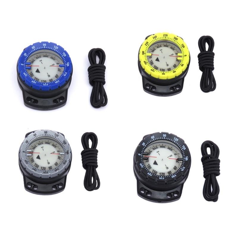 Watertight Diving Compasses Underwater Camping Compasses with Elastics Bracelets Diving Watchband Navigations Compasses