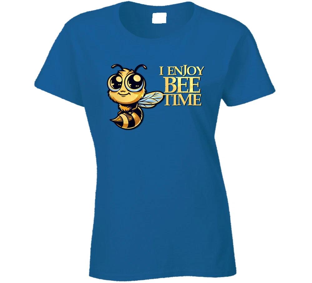 I Enjoy Bee Time Funny Cute Gift Novelty Ladies T Shirt