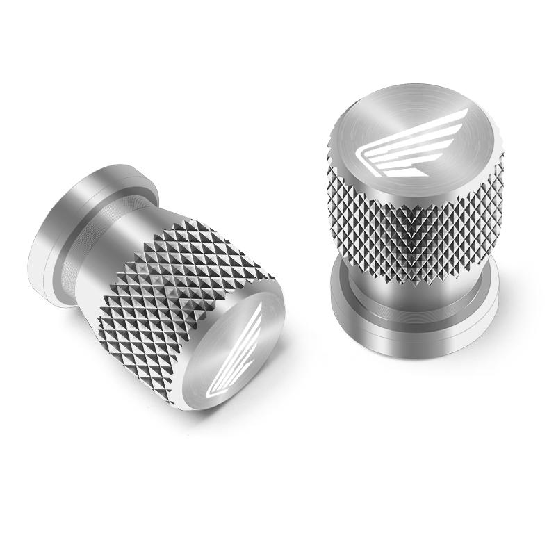 High-quality motorcycle Keychain&Wheel Tire Valve Caps For Honda CRF CB CR XR CRM CBR 125 250 300 350 400 500 600 akq256