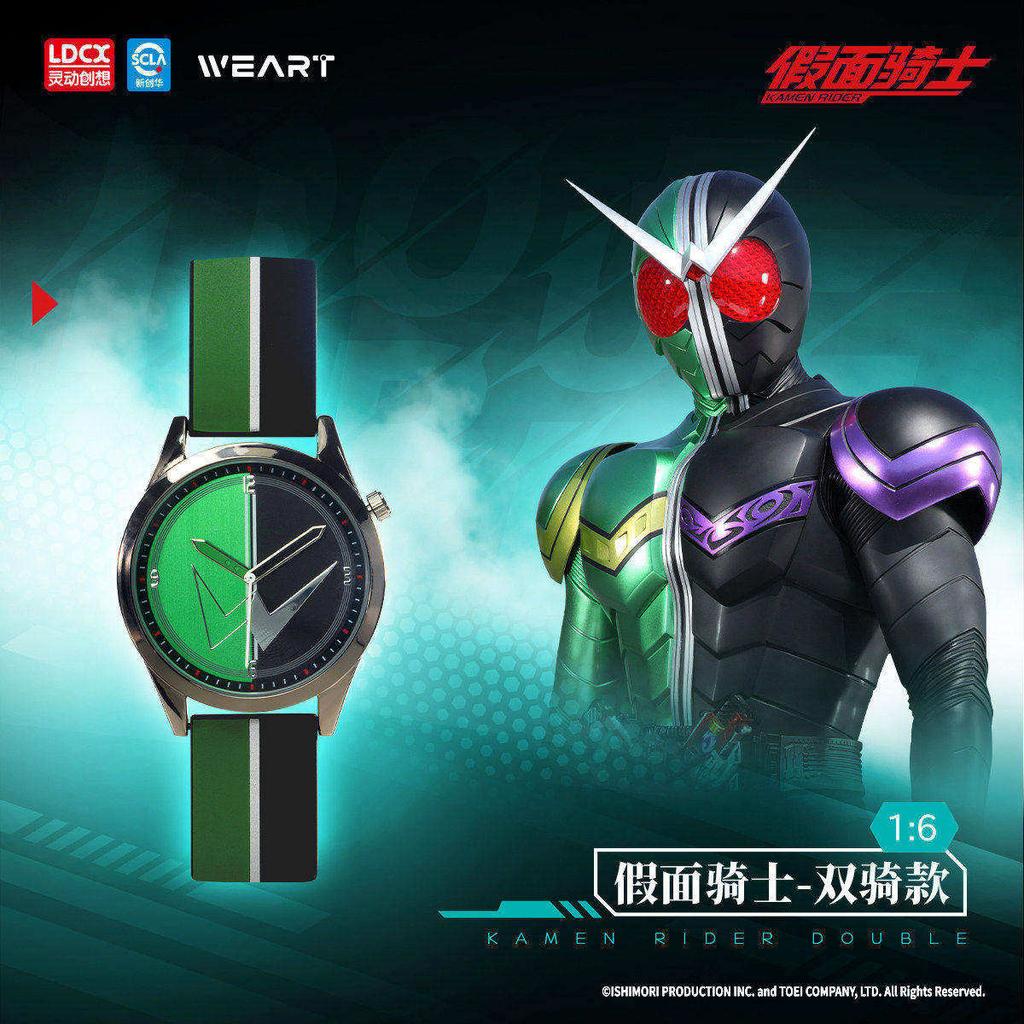 LDCX Наручные часы с персонажем Kamen Rider Водонепроницаемые Двойные часы Кабуто Кварцевые Билд Kamen Rider Аниме Игрушки Косплей Подарки