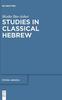 Книга Studies In Classical Hebrew