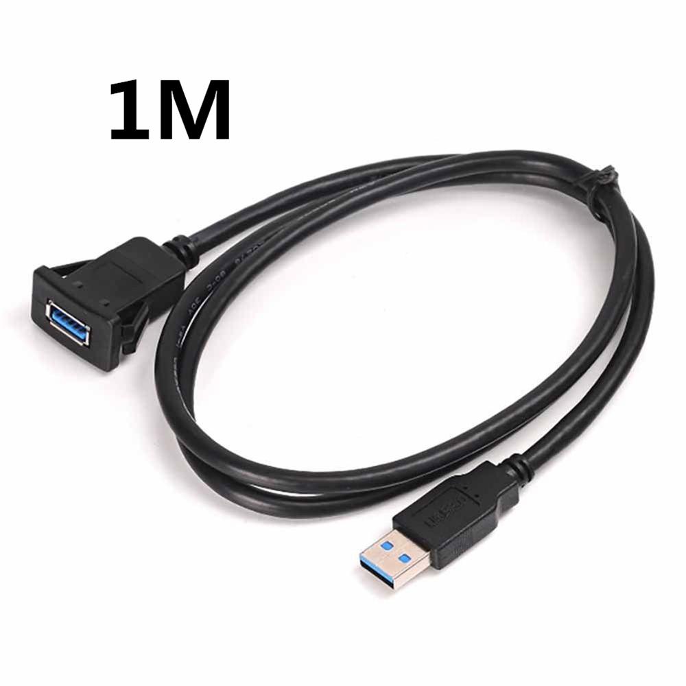 Single Port USB 3.0 Flush/Mount/Socket Flush Mount Exrending Wires Extension Cable Male To female