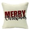 Festive Christmas Cushion Cover Featuring Adorable Reindeer And Snowflakes Design