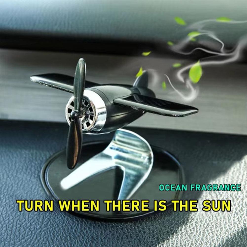 Автомобильный освежитель воздуха Индивидуализация Модель самолета на солнечных батареях Для центральной консоли автомобиля Украшение автомобильного интерьера Аксессуары W5K8