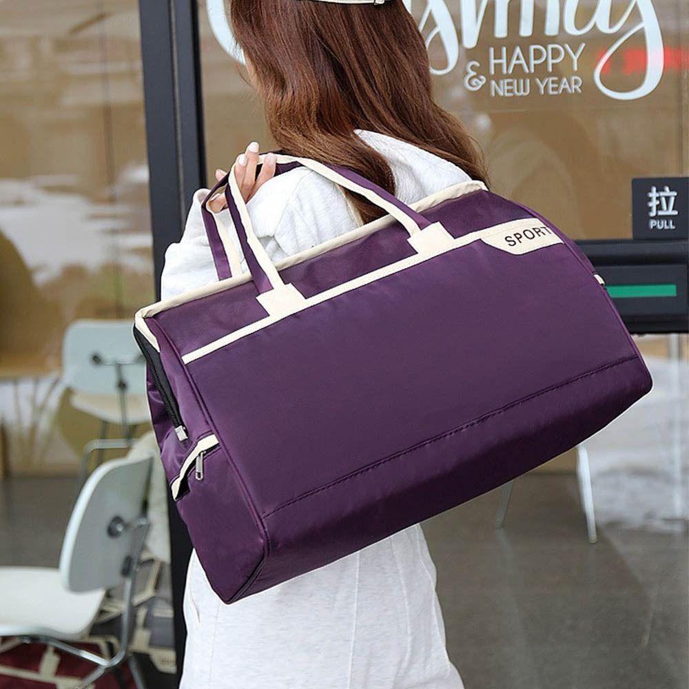 Large Capacity Sports Fitness Handbag Waterproof Gym Bag Portable Travel Luggage Bag Women