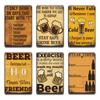 Popular Beer Metal Poster Sign Vintage Pub Bar Signs Plaque Metal Sign Home Wall Decor Restaurant Kitchen Room Decoration