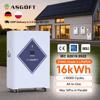 ASGOFT 16kwh 16kw Lifepo4 Lithium 51.2v 314ah Solar Energy Storage System Stackable Wall Mounted Rack Off Grid Battery Pack