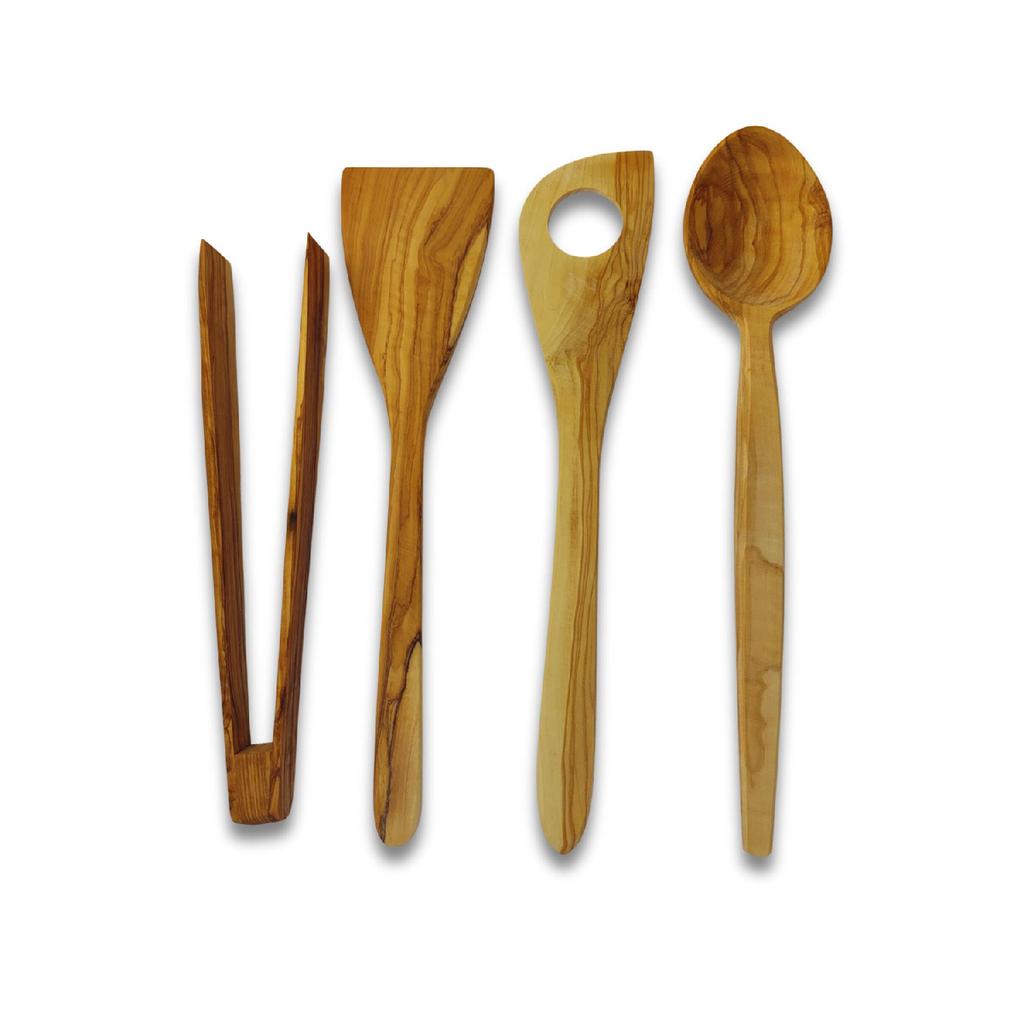 Wooden Spoon Tablespoon Wooden Serving Set Set Olive Wood Kitchen Utensils Dinnerware