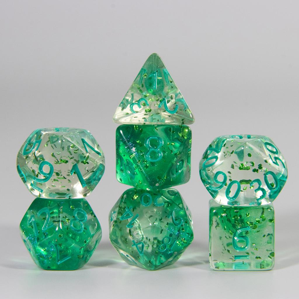 Набор игральных костей DND из 7 многогранных цифровых игральных костей D4 D6 D8 D10 D% D12 D20 для настольных игр DND RPG